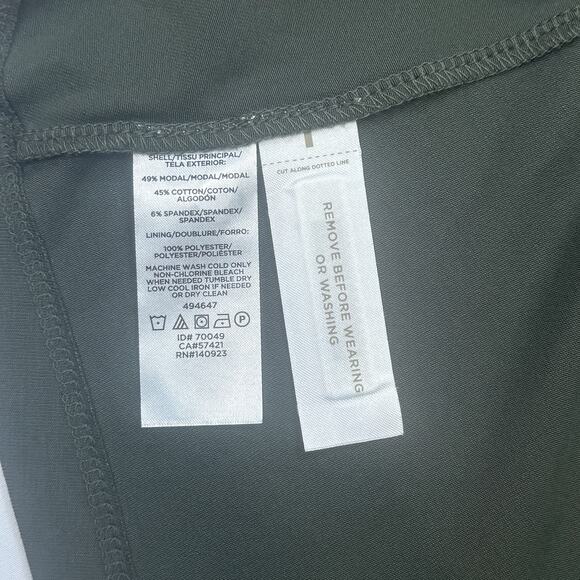 LOFT Hunter Green V-Neck Dress Size 16 | Sleeveless | - Picture 7 of 7